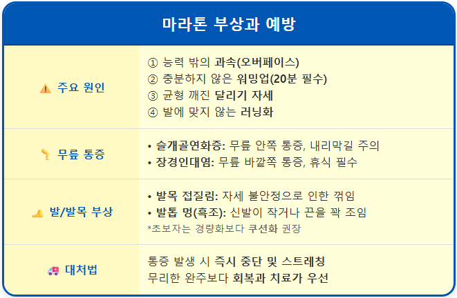마라톤 부상과 예방(1) 1