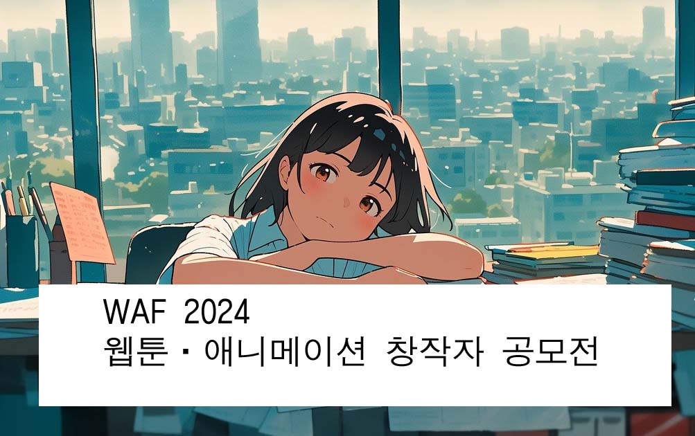 WAF 2024 웹툰·애니메이션 창작자 공모전