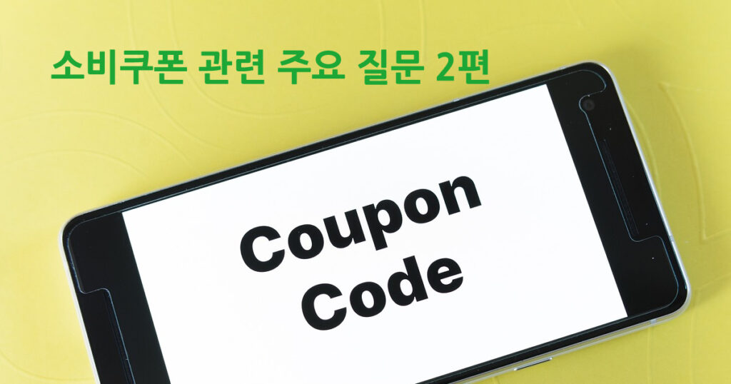 소비쿠폰 관련 주요 질문 2편