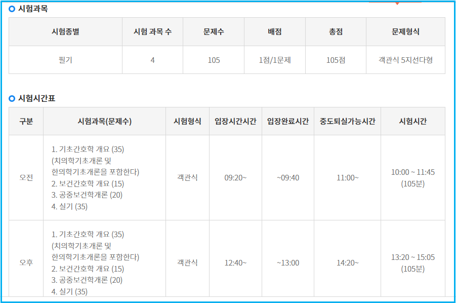 간호조무사 자격증 비전공자 응시 자격 총정리 3
