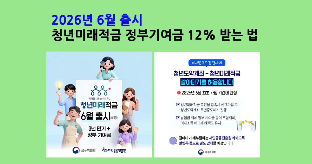 2026년6월출시청년미래적금