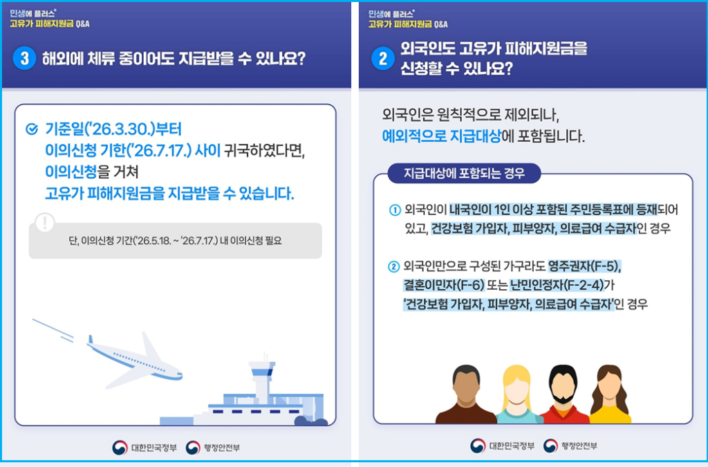 기초수급자·차상위·한부모 피해지원금 주요 궁금증 2