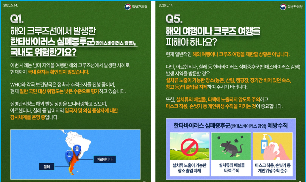 남미 여행 한타바이러스 심폐증후군 예방 수칙 3