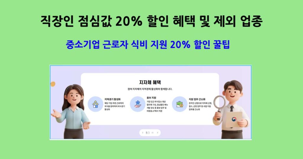 중소기업근로자점심값할인