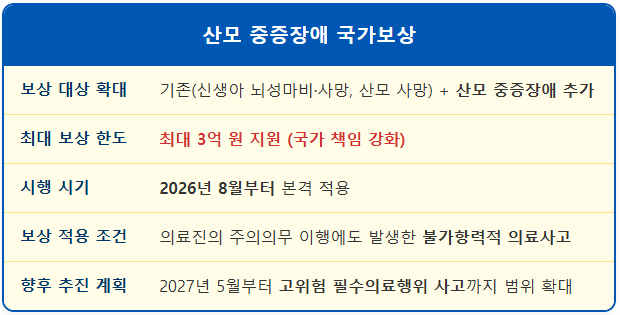 출산 중 중증장애 입은 산모 국가가 최대 3억 원 보상 1