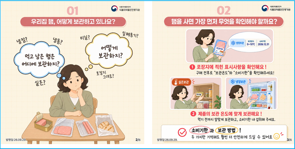 먹다 남은 햄, 비닐째 넣으면 식중독 위험 2