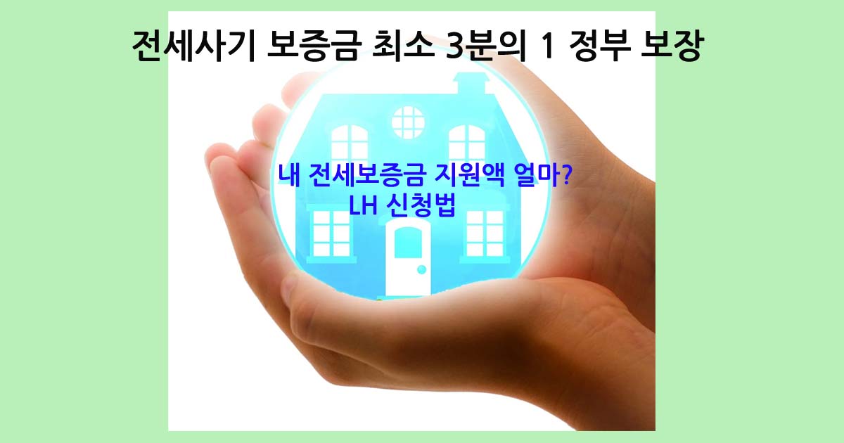 전세보증금 지원액 LH 신청법